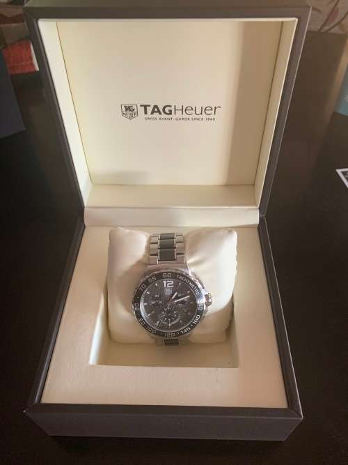 TAG HEUER CEREMIC FORMULA 1 - GENTS - CHRONOGRAPHS - GREY ANTHRACITE BELT - CAU1115