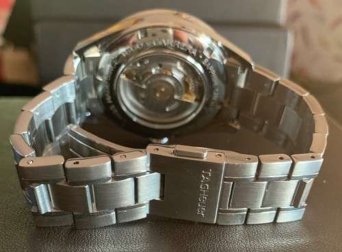 TAG HEUER CARRERA CALIBRE 5 with DATE- 39mm - AUTOMATIC - S/STEEL BELT - ORIGINAL IN BOX - WV211M-o