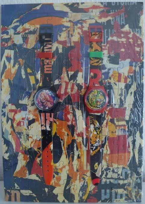 SWATCH - Limited edition Marilyn Monroe & Norma Jean Swatch Watch SET (NEW) 2PCS