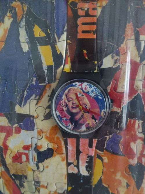 SWATCH - Limited edition Marilyn Monroe & Norma Jean Swatch Watch SET (NEW) 2PCS