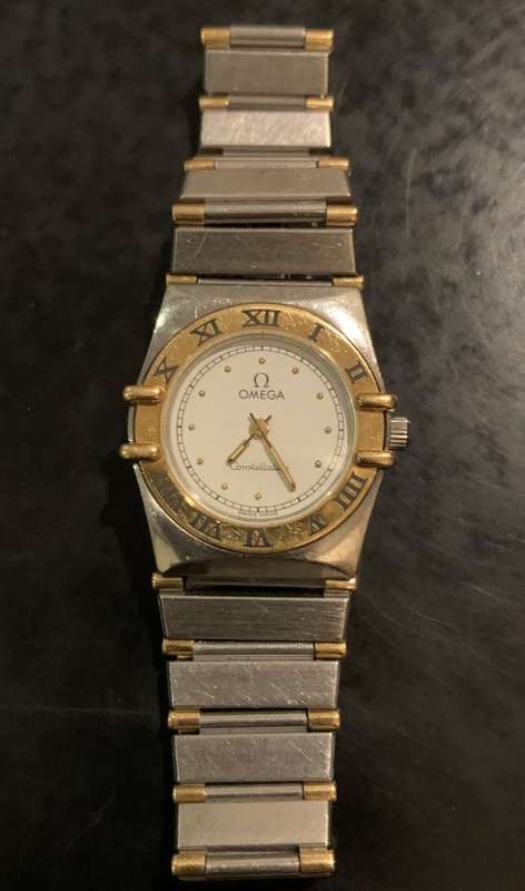 OMEGA CONSTELLATION 18KT GOLD AND S/STEEL - LADIES QUARTZ