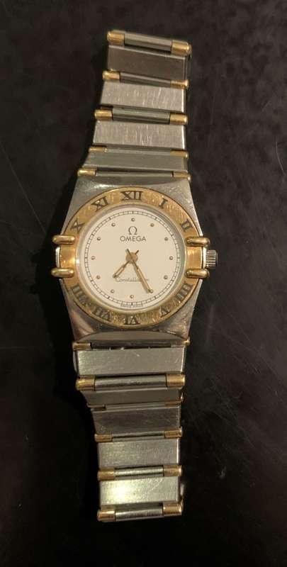 OMEGA CONSTELLATION 18KT GOLD AND S/STEEL - LADIES QUARTZ