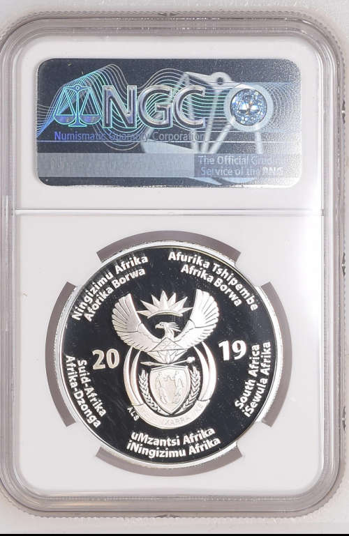 FINEST 2019 - 25 YEARS CONSTITUTION DEMOCRACY -SILVER R50 COIN- PF70UC - NGC FINEST KNOWN - C 7 OF 7