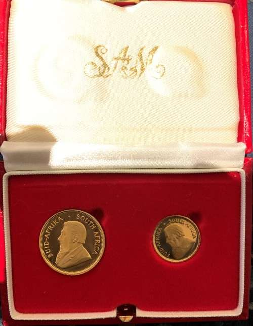 1982 PROOF KRUGERRAND SET - 1/4oz & 1/10oz KRUGERRAND - PROOF