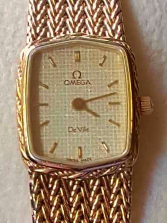 OMEGA DE VILLE 18KT GOLD PLATED 10MICRON AND S/STEEL - LADIES