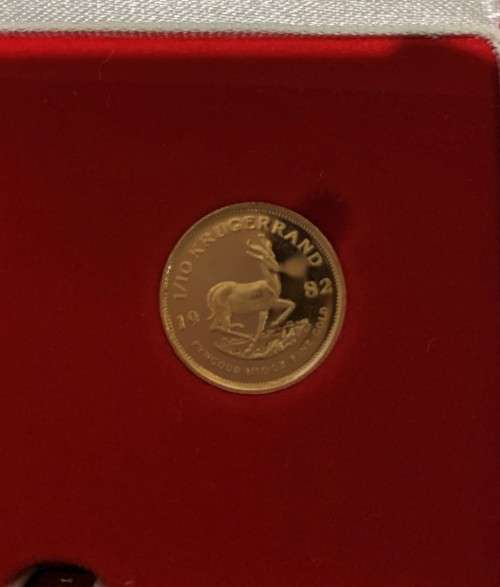 1982 PROOF KRUGERRAND SET - 1/4oz & 1/10oz KRUGERRAND - PROOF