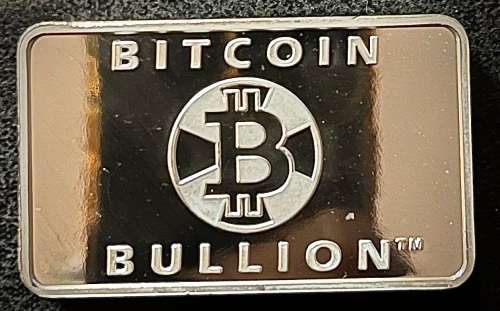 100 GRAM SILVER BAR **BITCOIN** - COLLECTORS SERIES