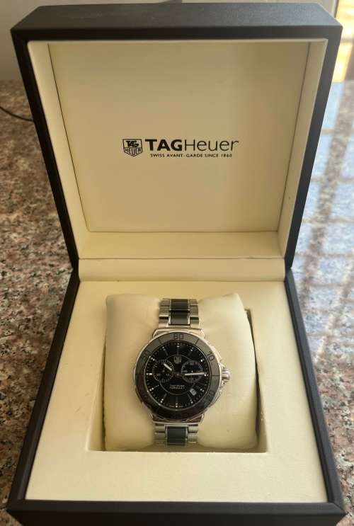 TAG HEUER CEREMIC FORMULA 1 - GENTS - CHRONOGRAPHS - BOX & PAPERS