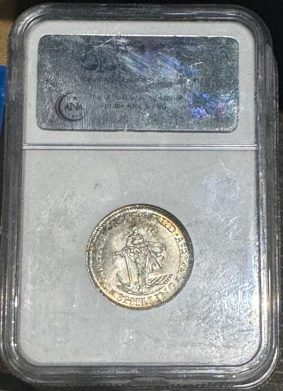 1932 UNION SA 1 SHILLING - MS64 - NGC 3RD FINEST GRADE - BOOK VALUE LOW UNC 5500