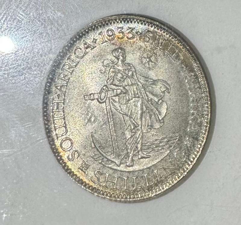 1932 UNION SA 1 SHILLING - MS64 - NGC 3RD FINEST GRADE - BOOK VALUE LOW UNC 5500