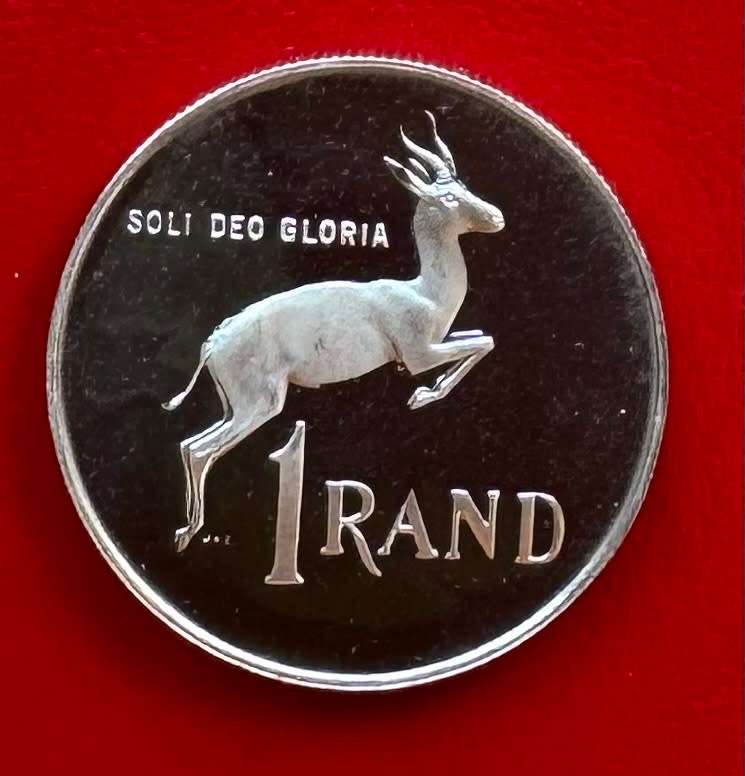 1988 SILVER RAND - SPRINGBOK - PROOF
