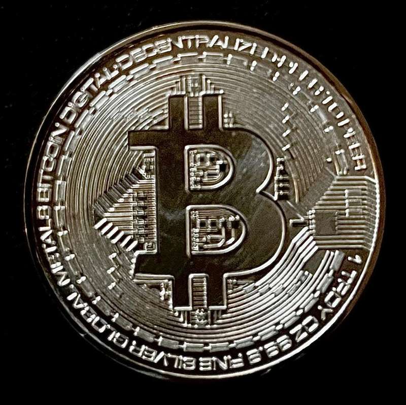 1oz SILVER ROUNDS -BITCOIN - GM - PURE 999.9 SILVER