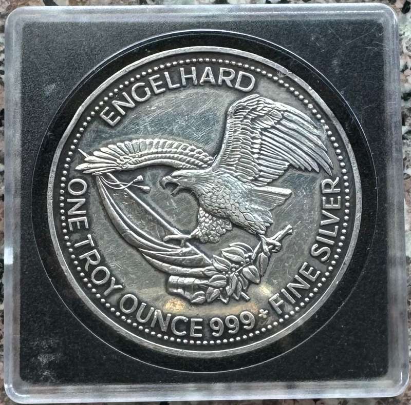 1985 & 1987 1oz SILVER ROUNDS 1985 ENGELHARD THE AMERICAN PROSPECTOR BULLION 999.9 FINE - PRICE EACH