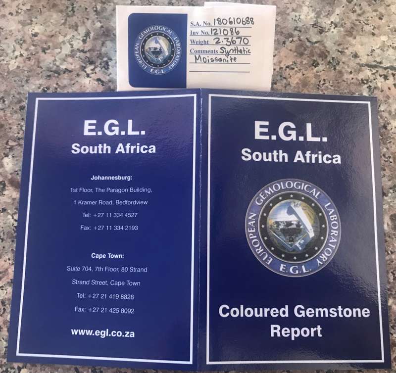 CERTIFIED INVESTMENT 2.367 cts BLACK MOISSANITE DIAMOND - EMERALD CUT - OPAQUE BLACK - E.G.L CERTIFY