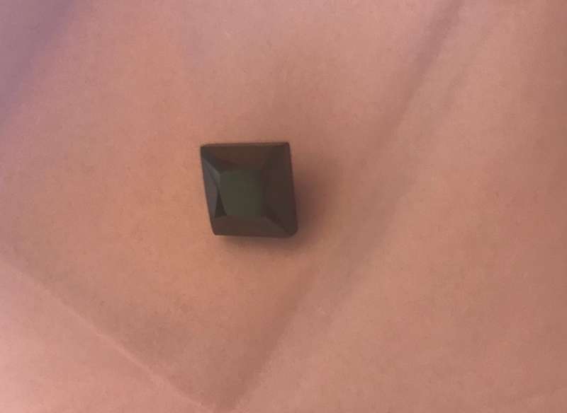 CERTIFIED INVESTMENT 2.367 cts BLACK MOISSANITE DIAMOND - EMERALD CUT - OPAQUE BLACK - E.G.L CERTIFY