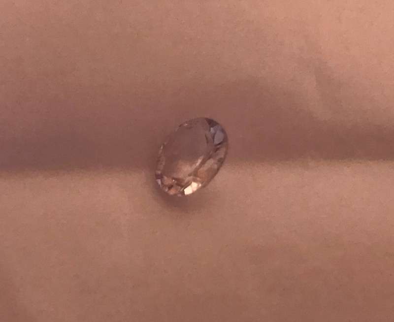 CERTIFIED 1.596 cts NATURAL PURPLE AMETHYST - OVAL CUT -light pinkish VVS stone - CERTIFIED (EGL)