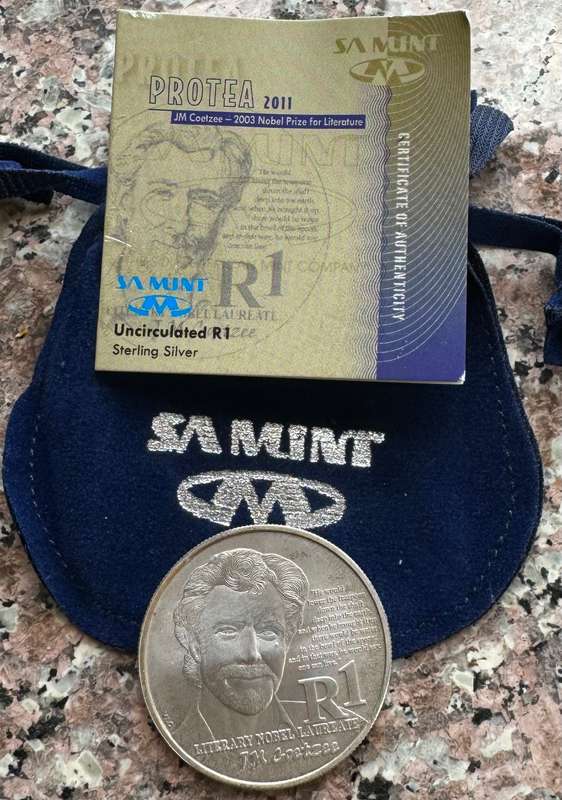 2011 SILVER RAND PROTEA - JM COETZEE - UNC