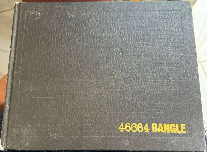 MANDELA 46664 BANGLE - PURE SILVER - 40gr - SIZE SMALL + LIMITED EDITION BOOK & 2/5/2014 SERIAL