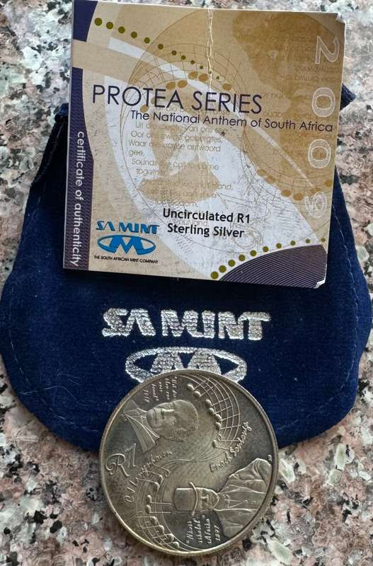2009 SILVER RAND PROTEA - NATIONAL ANTHEM - UNC