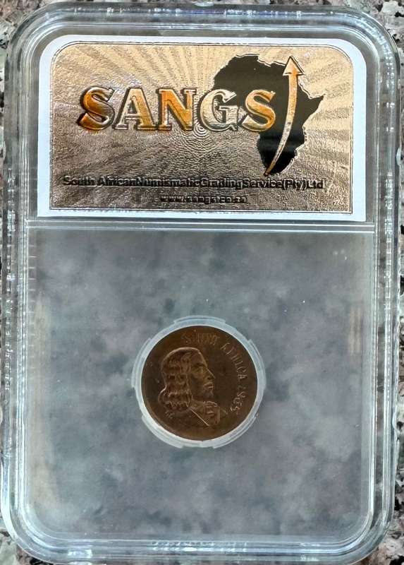 1965 RSA 1 CENT - ENGLISH - MS64 - SANGS GRADED