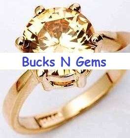 simulated diamond ring!!!! champagne 3.5ctw in 18k rose gold