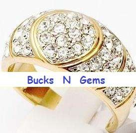 WOW NICE CZ ring!!!! 1.32CTW BRILLIANT CUT FLAWLESS CZ in 18k rose gold