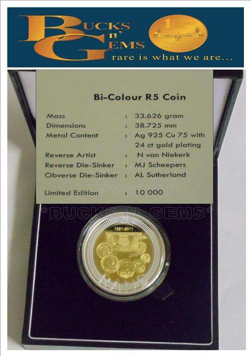 BRANDNEW RELEASE---2011 SAMINT SET OF 90TH BIRTHDAY OF SARB---R2 CROWN- BI-METAL- GOLD PLATED