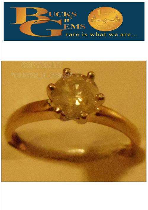 0.700 CT SOLITAIRE 18 KT YELLOW GOLD ---0.700 CTS Value R30 000 " Certified"
