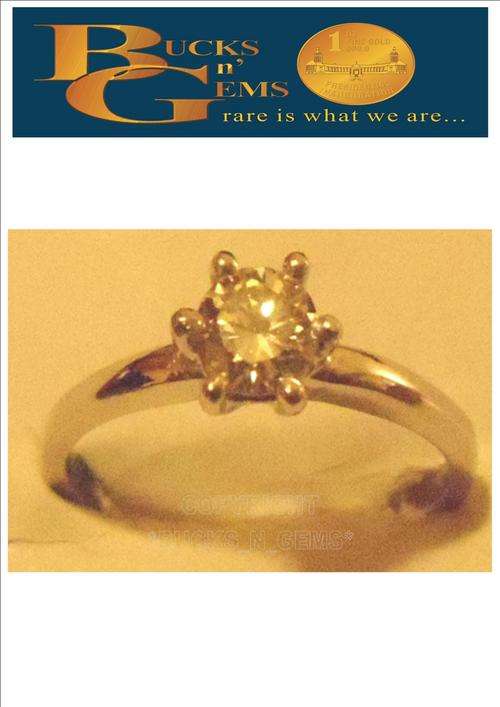 0.29CT SOLITAIRE 18 KT WHITE GOLD ( SI ) - ( J ) (Value R18 000 Diamond "DIA Certified")