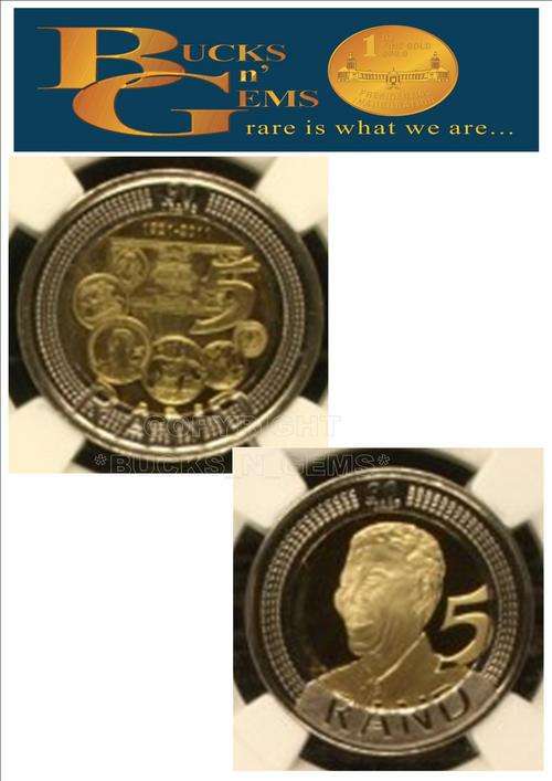TWIN MANDELA SPECIAL MS64 -- 2008 90TH BIRTHDAY MS64 + 2011 SARB R5 MS64 - NGC GRADED