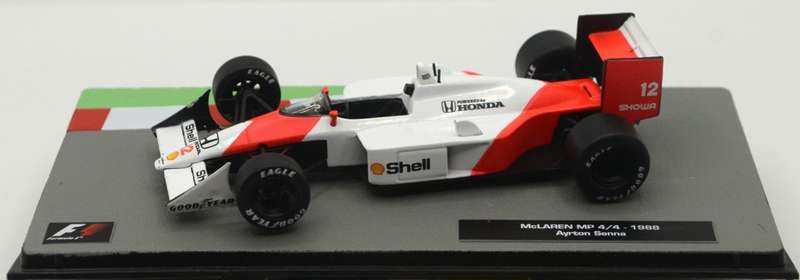 McLaren MP 4/4 as driven by Ayrton Senna with magazine