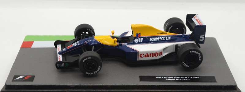 Williams FW14B as driven by Nigel Mansell in 1992 with magazine