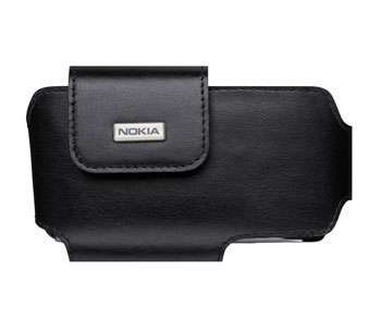 Genuine Nokia Leather N-Series Pouch. BLACK! Great Gift. Less that Cost!!!! Brilliant Buy!