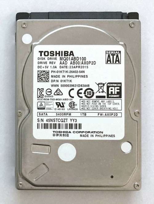 Toshiba 1TB SATA Mobile Hard Drive
