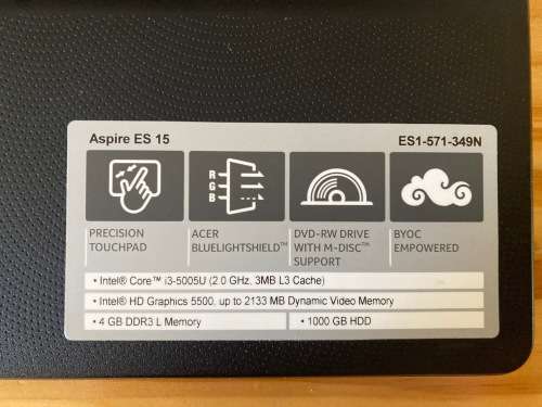 Acer Aspire i3 Laptop