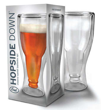 Hopside Down Beer Glass