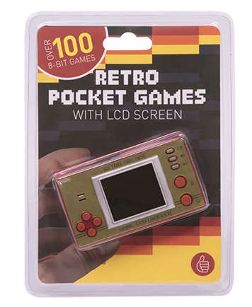 Retro Pocket Games Controller with LCD Screen | Over 100 8-bit Games