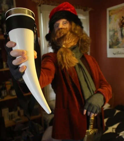 Das Horn Viking Beer Drinking Horn (With Strap)