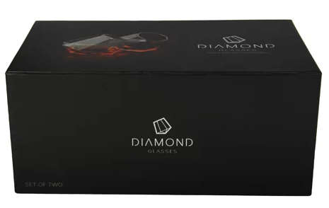 Diamond Whiskey Glasses Set | 2 Piece
