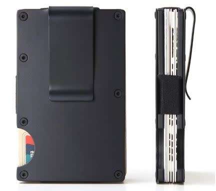 Slim Aluminium RFID Card Wallet with Moneyclip