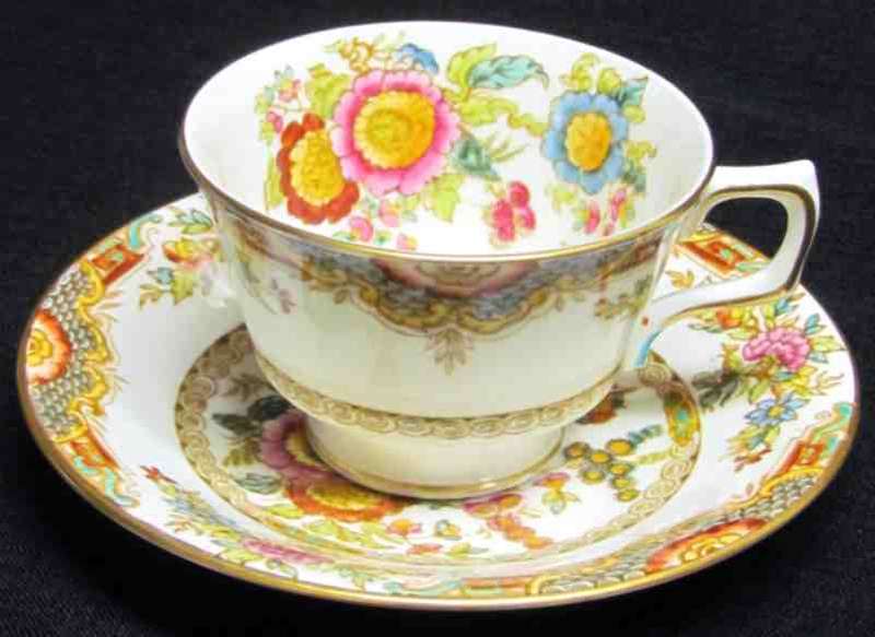 Hudson & Middleton SUTHERLAND CHINA "KIANG" Tea Cup & Saucer x 3 sets=Expresso Cup=1941