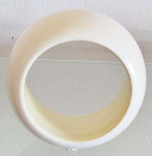 IVORY BANGLE=wide 40mm width=PLAIN pattern=GR8 condition=inner diameter 58mm=TRULY STUNNING BANGLE!!