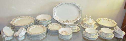 DINNER SERVICE=JOHNSON BROTHERS="Eternal Beau"=62 piece=England=STYLISH.