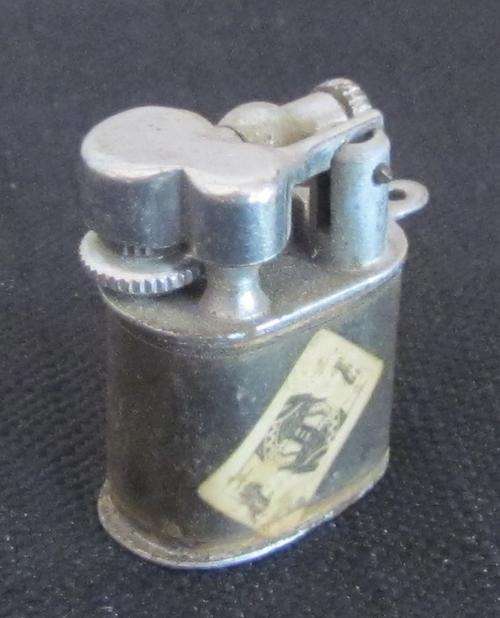 Cigarette Lighter=MINIATURE!=Unusual=Cards King & Queen of Hearts........