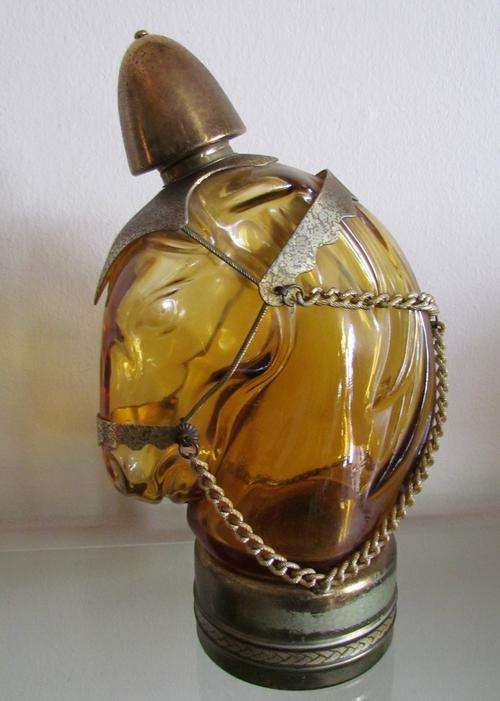 Musical HORSE Decanter=ELWECO=Japan=Amber Glass=Complete & working!!!!=MAKE an OFFER??