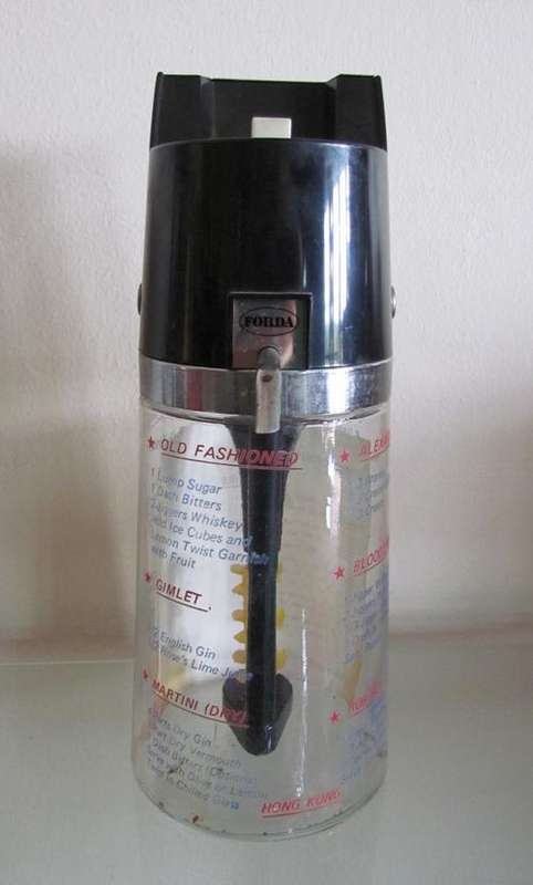 COCKTAIL MIXER STIRRER AUTOMATIC FORDA DRINKO-MATIC measure and pourer RECIPES Unusual!!!!