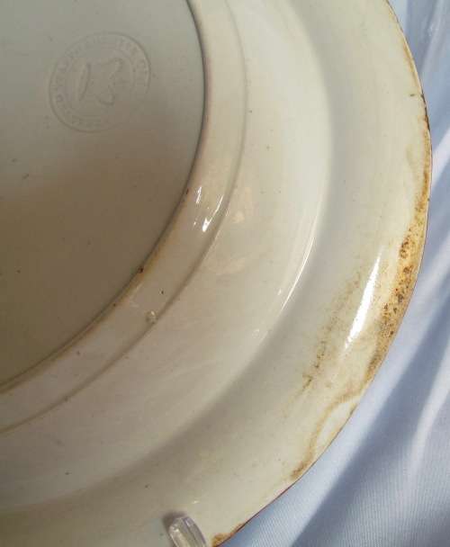 STAFFORDSHIRE CLEWS Chinoiserie Oriental Plate=STONE CHINA Warranted=RARE=BIRDS=FLOWERS=EARLY 1800's