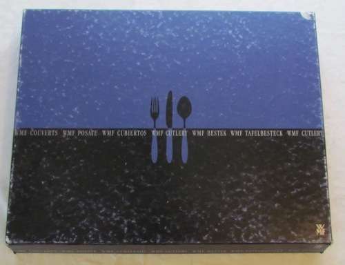 WMF CUTLERY SET=!!!!NEW!!!!=CROMORGAN=boxed=ARORA PATTERN=6 place setting=44 piece=STAINLESS STEEL.