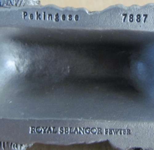 PEKINGESE DOG PER single DOG ROYAL SELANGOR MALAYSIA PEWTER `Canine Companions` DOGS