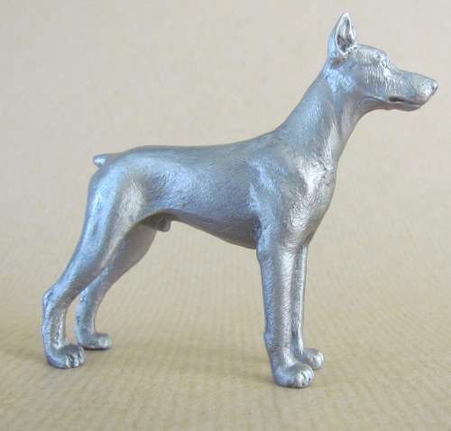 DOBERMANN DOG ROYAL SELANGOR MALAYSIA PEWTER `Canine Companions` DOGS